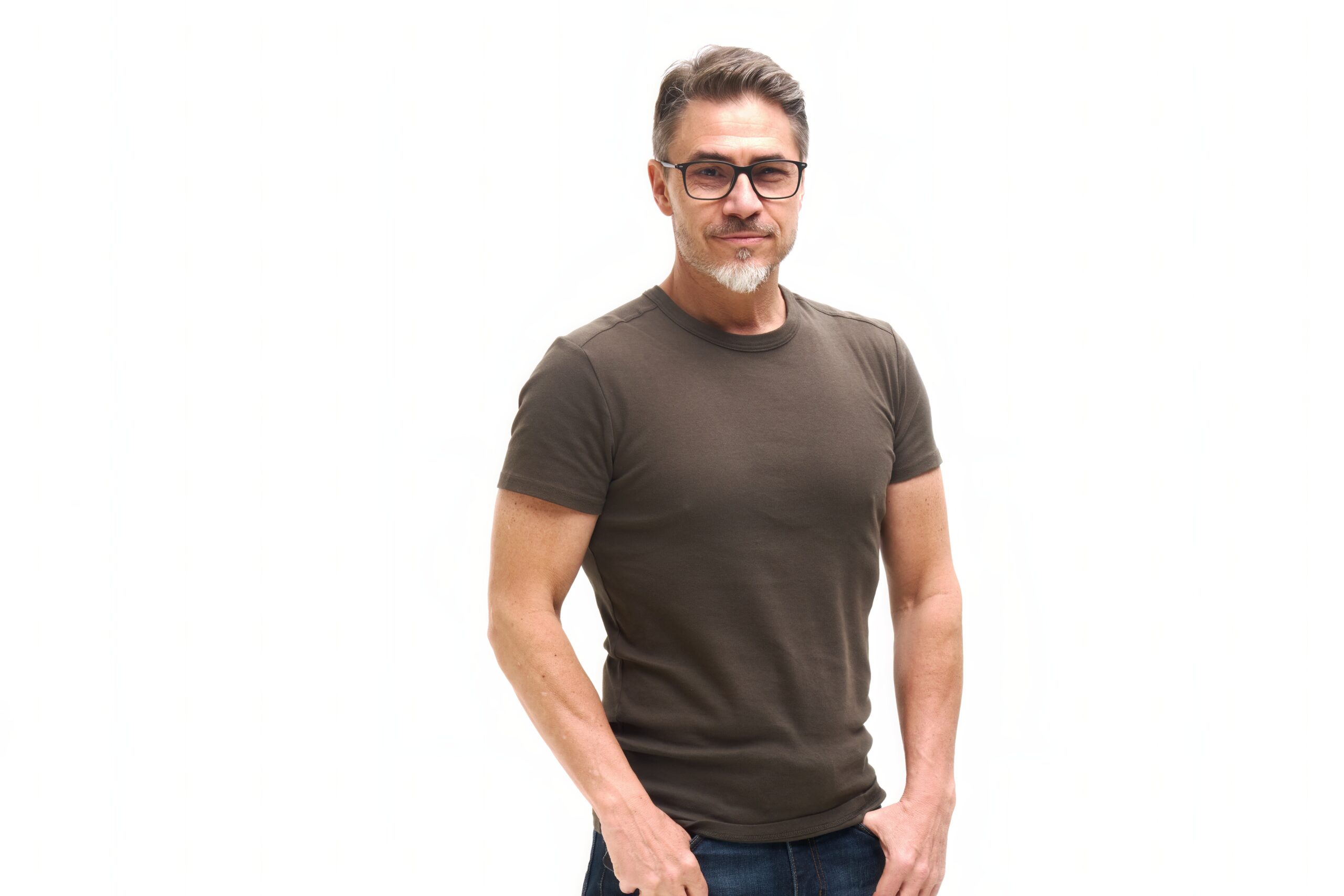 Portrait of a fit older man