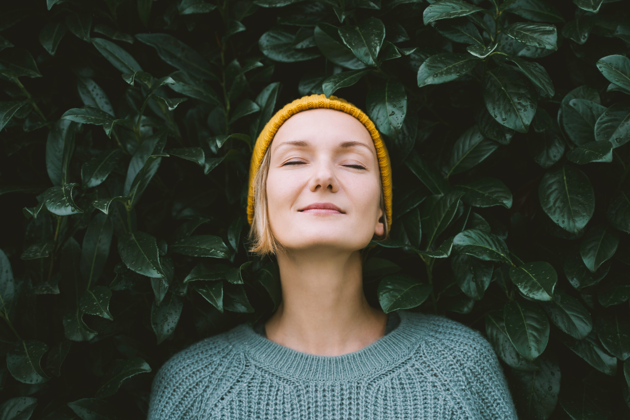 Portrait of relaxed and confident woman